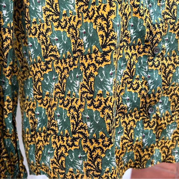 J.crew ratti elephant off shoulder button top women’s size 2 - Picture 4 of 7